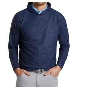 Peter Millar Pine Performance Pullover
Hoodie Camo Golf Navy Blue NWT $150